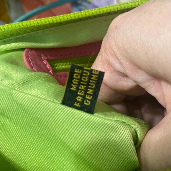 iii New York Genuine Leather Colorblock Crossbody Bag rainbow Retro Y2K purse - Picture 8 of 11